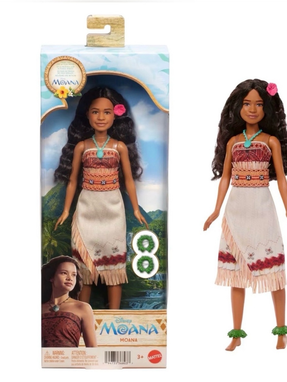 Mattel Disney Moana Doll inspired by the Live Action Movie Brand